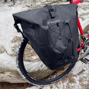 Saco de bicicleta impermeável Sakwa no tronco 25L Amarelo