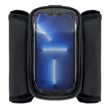 Bicycle bag on frame Sakwa for bike Waterproof phone case 1.5L black