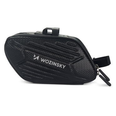 Bolso de bicicleta debajo de la silla de monte impermeable 1.5 l negro