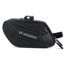 Bolso de bicicleta debajo de la silla de monte impermeable 1.5 l negro