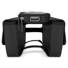 Borsa per bicicletta sul telaio Sakwa per custodia per cellulare impermeabile per bici 1.5L nero