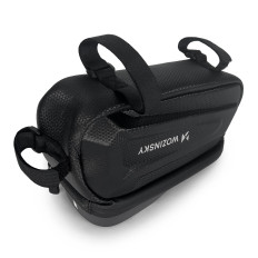 Bolsa de bicicleta no quadro com um caso de telefone 1,7 l preto