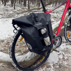 Vodotesný bicykel Bag Sakwa na trupe 25l žlté