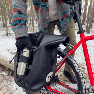 Saco de bicicleta impermeável Sakwa no tronco 25L Amarelo