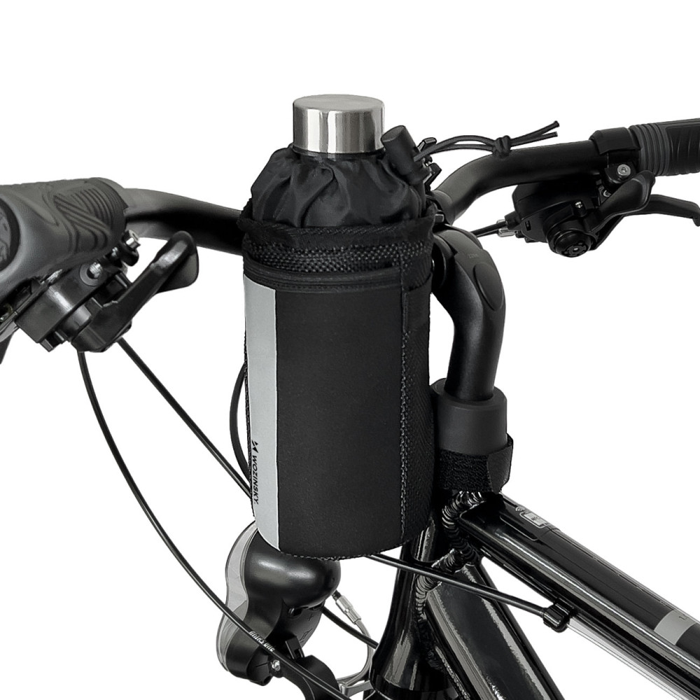 Termiskā velosipēdu soma velosipēdam vai motorolleram 1 l melns
