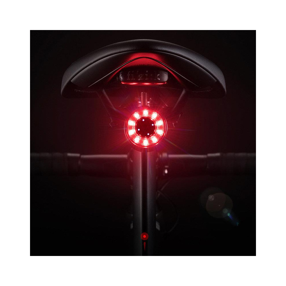 Luz de bicicleta LED traseira com micro usb vermelho luz 5 modos pretos