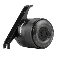 Baglygte cykellys med mikro USB Red Light 5 Black Modes