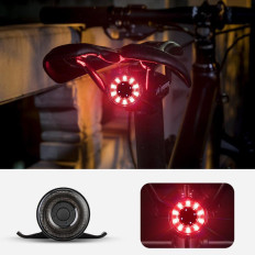 Luz de bicicleta LED traseira com micro usb vermelho luz 5 modos pretos
