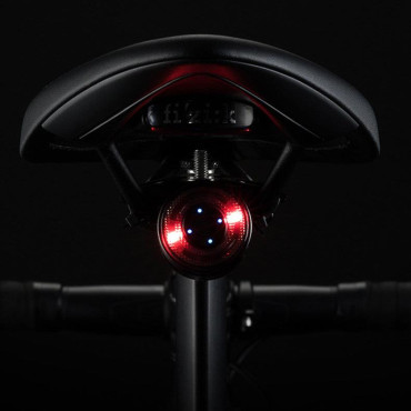 Luz de bicicleta LED traseira com micro usb vermelho luz 5 modos pretos