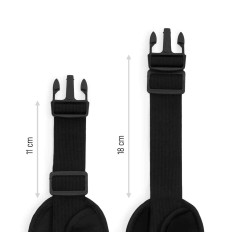 Courir des reins. Ceinture de course. Noir