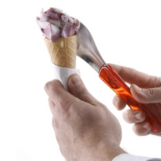 Steel Ice Cream Spatel med ett Triany Triolet-handtag - Hendi 755839