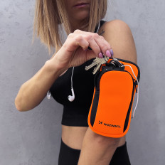 Running phone armband orange