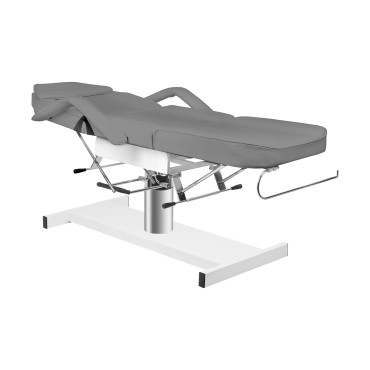 Silla cosmética hidráulica A 210 gris — vista lateral