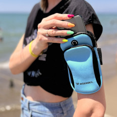 Running phone armband orange