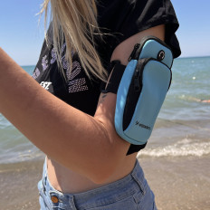 Running phone armband orange