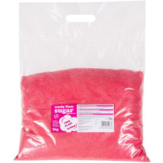 Värikäs sokeri punaiselle puuvillakardille 5kg maku