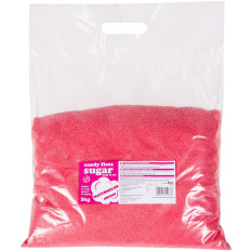 Sucre coloré pour la laine de coton rouge avec un goût de pastèque 5 kg