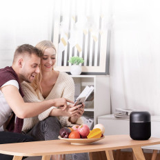 Vezeték nélküli Bluetooth hangszóró elem T6 max. 60W fekete