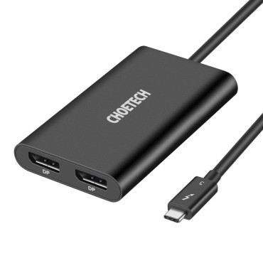 USB διανομέας προσαρμογέα τύπου C Thunderbolt 3 Μαύρο