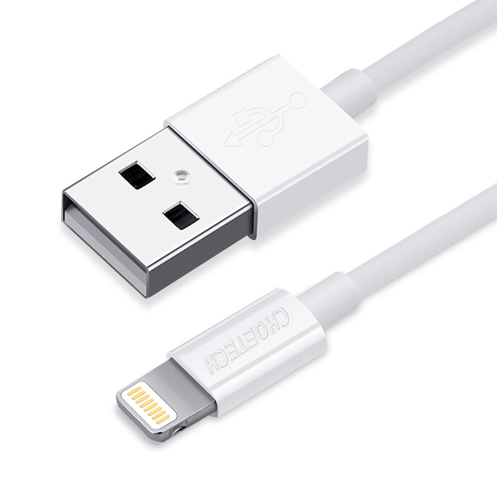 Kabelinė MFI USB kabelis - Žaibas 1.2m Balta