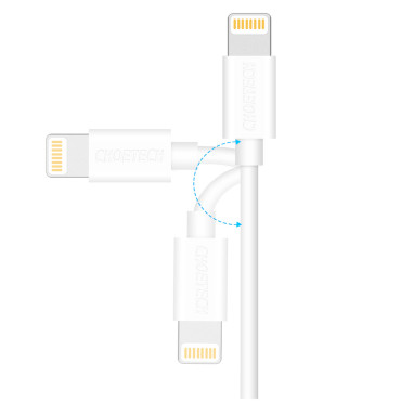 Cabo USB de cabo MFI - Relâmpago 1.2m Branco