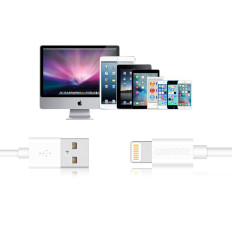 Cable MFI por cable USB - Rayo 1.2m Blanco