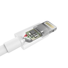 Cabo USB de cabo MFI - Relâmpago 1.2m Branco