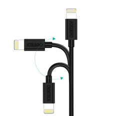Kabel MFI USB-kabel - Lightning 1.2m Vit