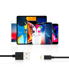 Cabo USB de cabo MFI - Relâmpago 1.2m Branco