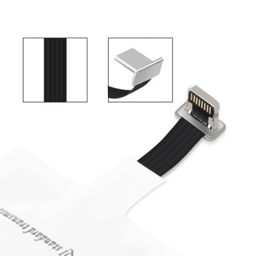 Adapteris bezvadu uzlādēšanai Qi zibens balts indukcijas inlay