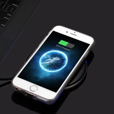 Adapteris bezvadu uzlādēšanai Qi zibens balts indukcijas inlay