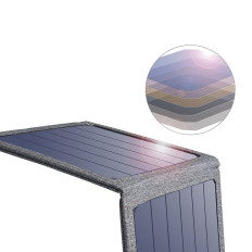 Solar-oplader voor een toeristische telefoon met USB 14W vouwgrijs