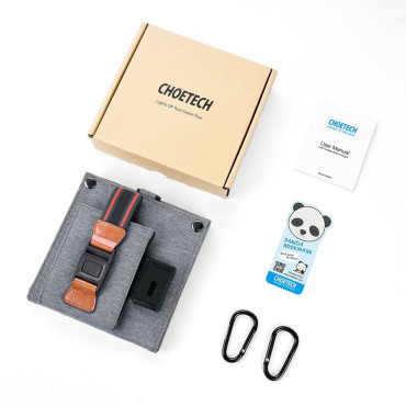 Chargeur solaire pour téléphone touristique avec gris pliant USB 14W