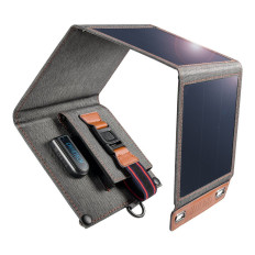 Solar-oplader voor een toeristische telefoon met USB 14W vouwgrijs