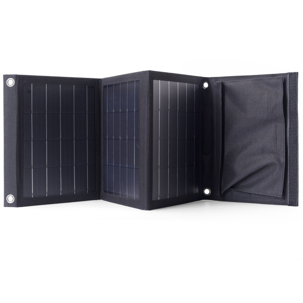 Solar Solar Turismilaadija 22W 2XUSB kõht must