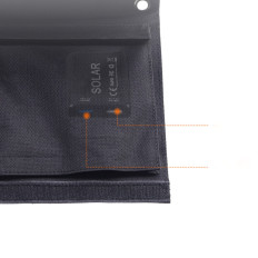 Solar Solar Tourist Charger 22W 2xUSB Belly Black