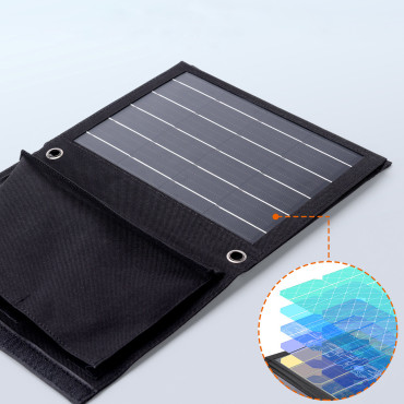 Solar Solar Turist Töltő 22W 2xusb Belly Black