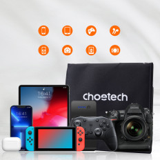 Ηλιακός ηλιακός τουριστικός φορτιστής 22w 2xusb κοιλιά μαύρος