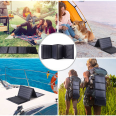Solar Solar Tourist Charger 22W 2xUSB Belly Black