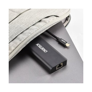 Dockningsstation Hub USB Typ C 6W1 100W PD Svart