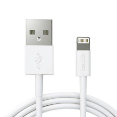 Καλώδιο USB-ένα καλώδιο - Lightning MFI 1.8m Πιστοποιημένο λευκό