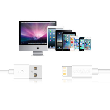 Kabel USB-kabel - strela MFI 1.8m Potrjena bela
