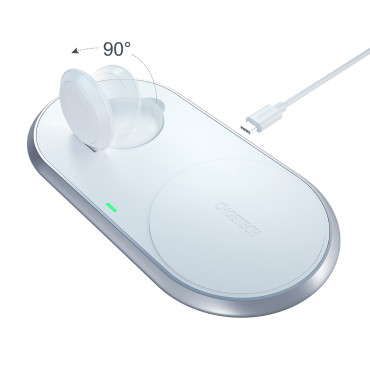 Chargeur sans fil Qi 2in1...