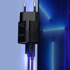 Rýchle Apercha Nabíjačka USB Typ C PD QC 33W ČIERNA