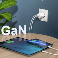 Rýchla APERTICA USB Sieťová nabíjačka Typ C PD QC 33W Biela