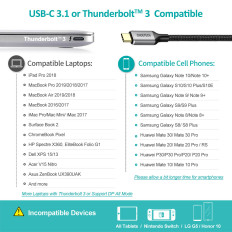 USB Hub Type C - HDMI 2.0 + HDMI 2M Gråkabel
