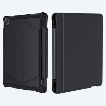 Case Tastatūras korpuss iPad Pro 12.9 "+ bezvadu Bluetooth tastatūra melna