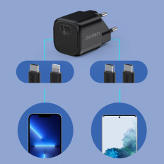 GAN USB Nabíječka Nabíječka typu C PD 30W černá