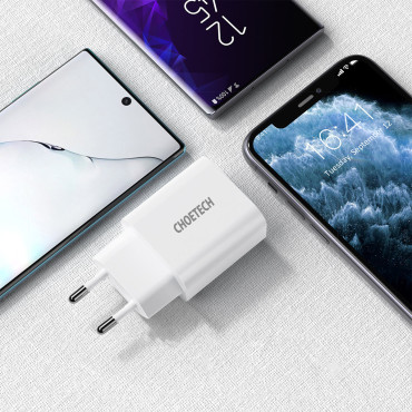 Ο τύπος φορτιστή δικτύου USB C pd 20w λευκό
