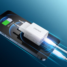 Carregador de rede USB Tipo c pd 20w branco